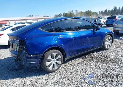 2020 Tesla Model Y Long Range Dual Motor All-Wheel Drive из США, поврежденный, VIN 5YJYGDEE8LF031142